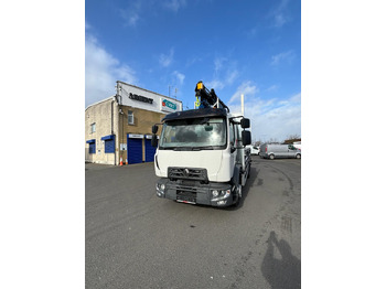 Kamion me karroceri të hapur, Kamion me vinç Renault Trucks D 14 Flatbed drop side poling truck: foto 2