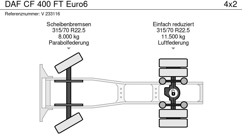 Gjysmë-kamion DAF CF 400 FT Euro6: foto 11