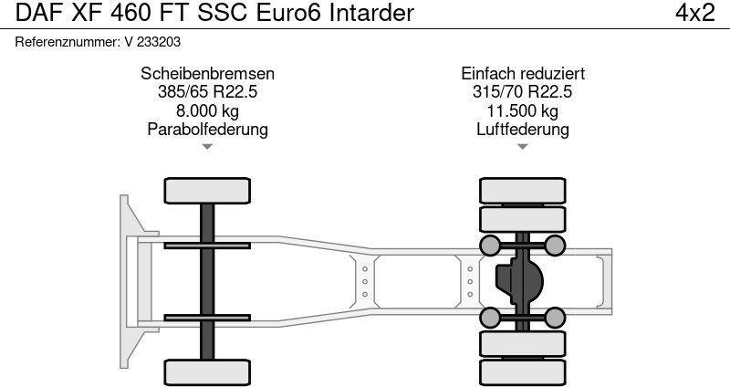 Gjysmë-kamion DAF XF 460 FT SSC Euro6 Intarder: foto 12
