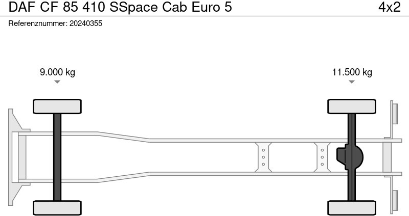 Kamion me karroceri të hapur DAF CF 85 410 SSpace Cab Euro 5: foto 7